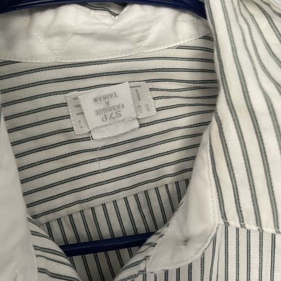 Esprit vintage oversized seersucker button down collared shirt S - Picture 9 of 10